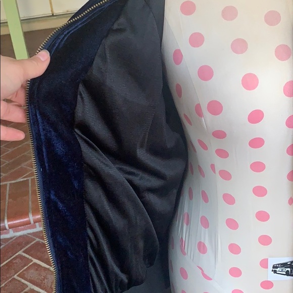 Blue velvet bomber - Picture 4 of 4